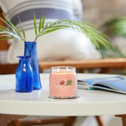 Yankee Candle Tropical Breeze Signature Medium Jar Candle -Home Furnishings Store yankee candle 1630019e tropical breeze signature medium jar candle lifestyle 1