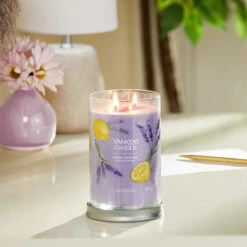 Yankee Candle Lemon Lavender Signature Large Tumbler Candle 10 Yankee Candle Lemon Lavender Signature Large Tumbler Candle -Home Furnishings Store yankee candle 1630038e lemon lavender signature large tumbler candle lifestyle 1
