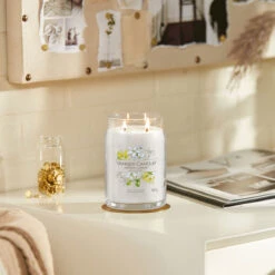 Yankee Candle Midnight Jasmine Signature Large Jar Candle -Home Furnishings Store yankee candle 1630688e midnight jasmine signature large jar candle lifestyle 1