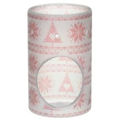 Yankee Candle Red Nordic Frosted Glass Melt Warmer