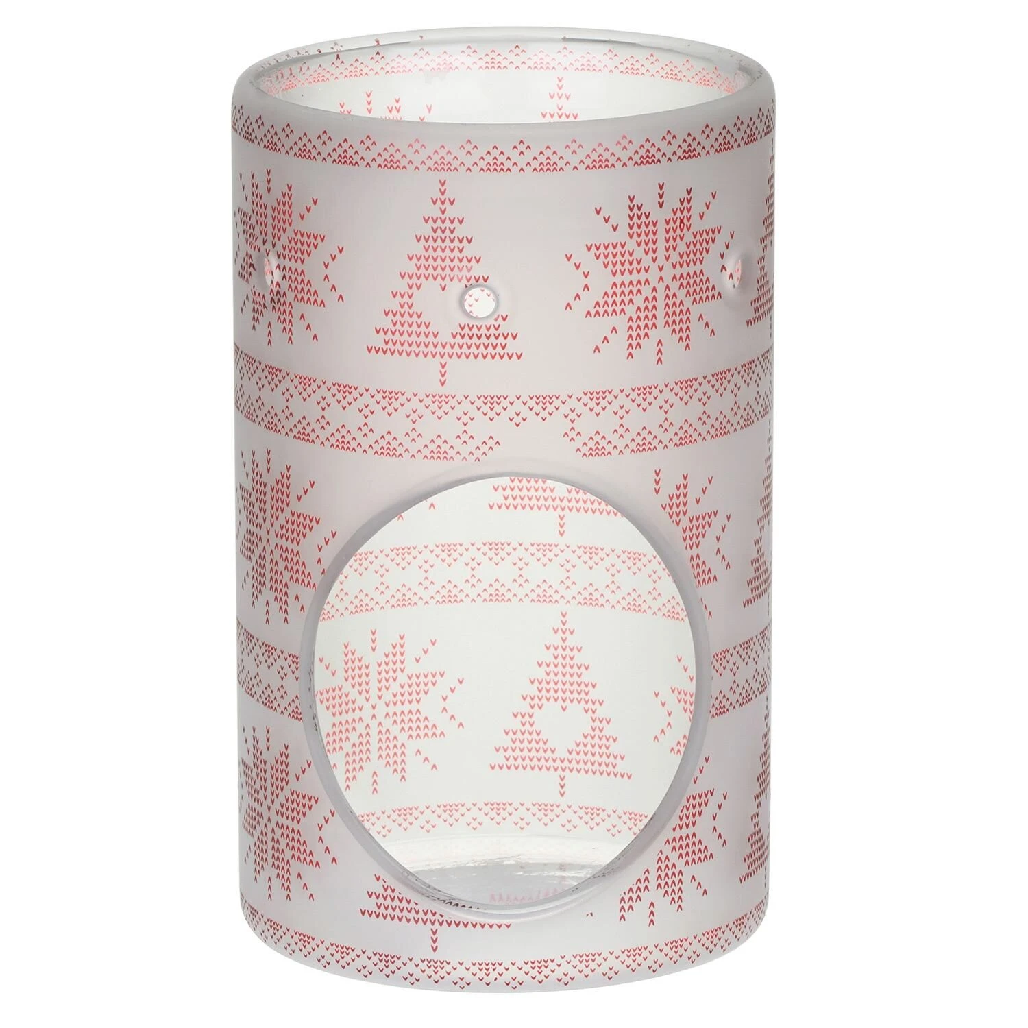 Yankee Candle Red Nordic Frosted Glass Melt Warmer 3 Yankee Candle Red Nordic Frosted Glass Melt Warmer