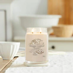 Yankee Candle Warm Cashmere Signature Large Jar Candle -Home Furnishings Store yankee candle 1701379e warm cashmere signature large jar candle lifestyle 2