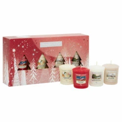 Yankee Candle Holiday Bright Lights Four Sampler Votive Gift Set