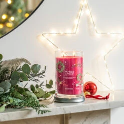 Yankee Candle Sparkling Winterberry Signature Large Tumbler Candle 7 Yankee Candle Sparkling Winterberry Signature Large Tumbler Candle -Home Furnishings Store yankee candle 1743355e sparkling winterberry signature large tumbler candle lifestyle 1