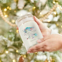 Yankee Candle Magical Bright Lights Signature Large Jar Candle -Home Furnishings Store yankee candle 1743383e magical bright lights signature large jar candle lifestyle 2