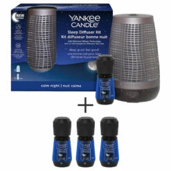 Yankee Candle Calm Night Bronze Sleep Diffuser Starter Kit With 3 Refills