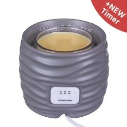 Yankee Candle Noah Grey Scenterpiece Easy MeltCup Warmer - With Timer -Home Furnishings Store yankee candle scenterpiece with timer noah grey 1521327 1